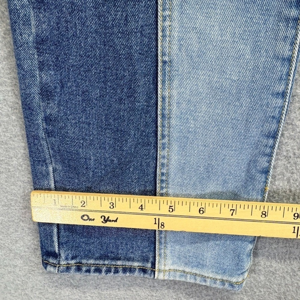 Pacsun Jeans Womens 25 Blue 90s Boyfriend Eco Two Tone Stacked Baggy High Rise - Picture 6 of 11